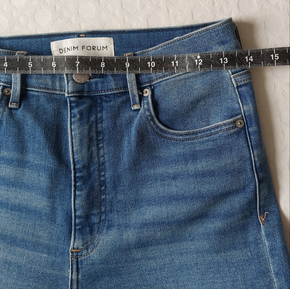 Aritzia Denim Forum The Lola High Rise Skinny Jeans Split Hem Size 28 Stretch - Picture 4 of 9